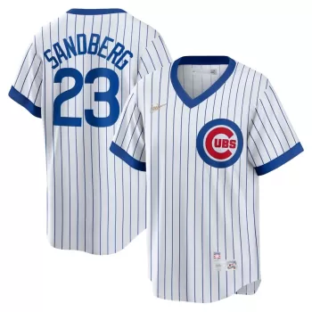 Men's Chicago Cubs Ryne Sandberg Nike White Home Cooperstown Collection Player Jersey Men's Chicago Cubs Ryne Sandberg Nike White Home Cooperstown Collection Player Jersey