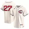 Men's Chicago Cubs Seiya Suzuki Nike Cream Throwback Cooperstown Collection Limited Jersey