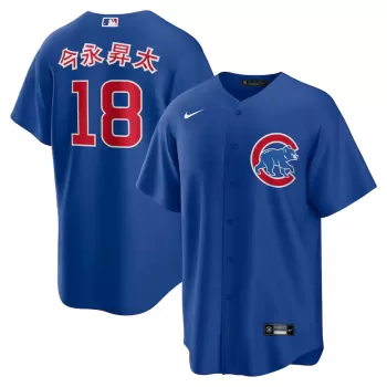 Men's Chicago Cubs Shōta Imanaga Nike Royal Alternate Japanese Characters Replica Jersey Men's Chicago Cubs Shōta Imanaga Nike Royal Alternate Japanese Characters Replica Jersey