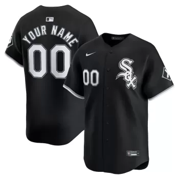 Men's Chicago White Sox Nike Black Alternate Limited Custom Jersey Men's Chicago White Sox Nike Black Alternate Limited Custom Jersey