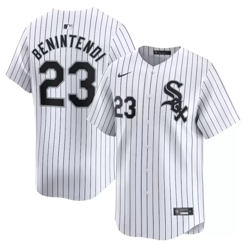 Men's Chicago White Sox Andrew Benintendi Nike White Home Limited Player Jersey Men's Chicago White Sox Andrew Benintendi Nike White Home Limited Player Jersey