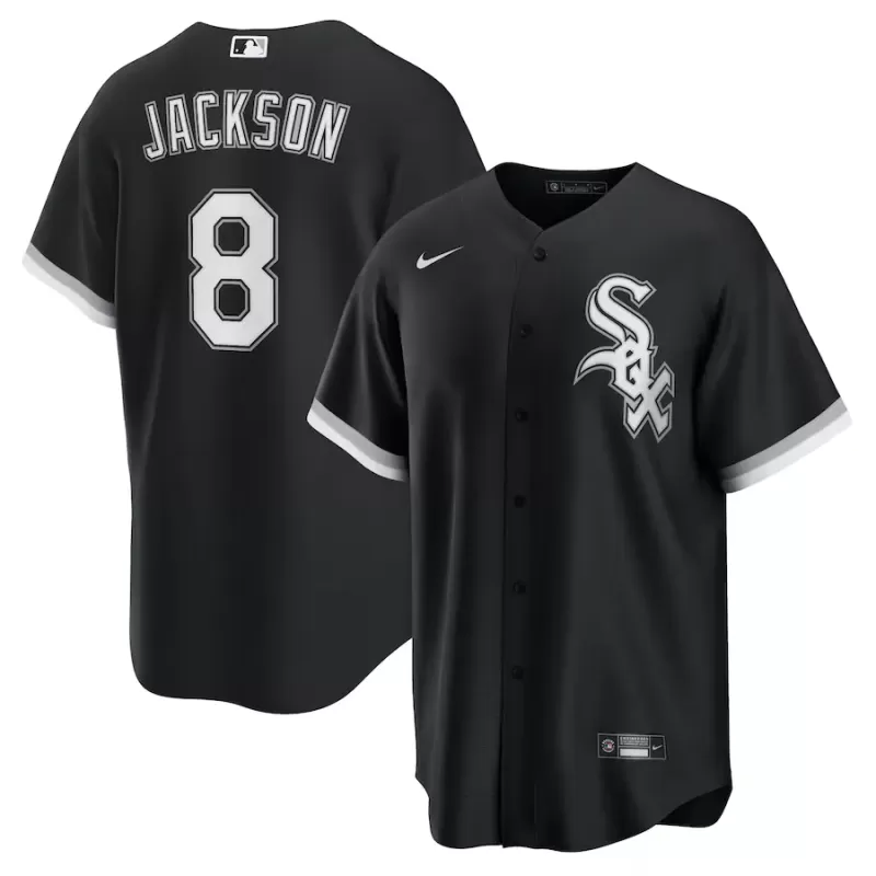 Men's Chicago White Sox Bo Jackson Nike Black Alternate Cooperstown Collection Replica Player Jersey Men's Chicago White Sox Bo Jackson Nike Black Alternate Cooperstown Collection Replica Player Jersey