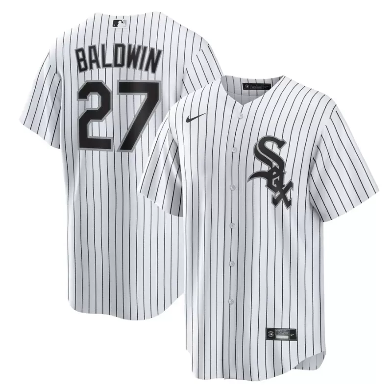 Men's Chicago White Sox Brooks Baldwin Nike White Home Replica Jersey Men's Chicago White Sox Brooks Baldwin Nike White Home Replica Jersey