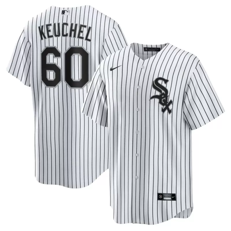 Men's Chicago White Sox Dallas Keuchel Nike White/Black Home Replica Player Jersey Men's Chicago White Sox Dallas Keuchel Nike White/Black Home Replica Player Jersey