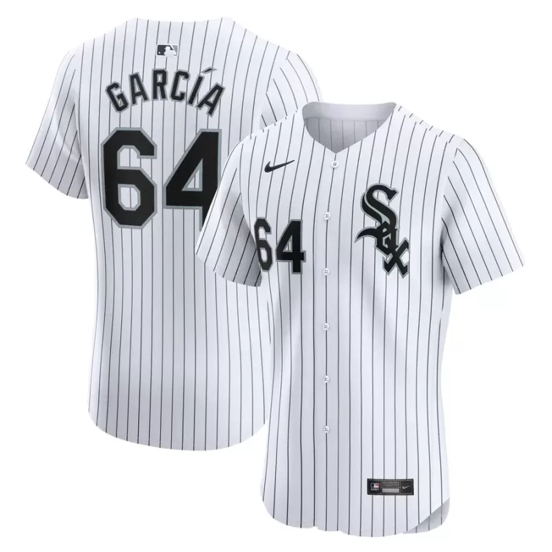 Men's Chicago White Sox Deivi Garcia Nike White Home Elite Player Jersey Men's Chicago White Sox Deivi Garcia Nike White Home Elite Player Jersey