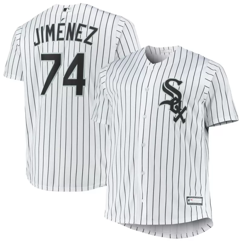 Men's Chicago White Sox Eloy Jimenez White Big & Tall Replica Player Jersey Men's Chicago White Sox Eloy Jimenez White Big & Tall Replica Player Jersey
