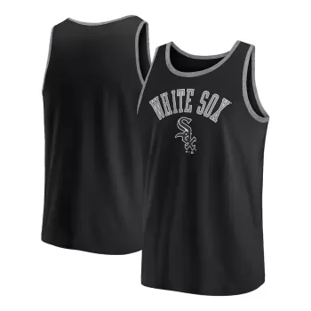 Men's Chicago White Sox Fanatics Black Bet Tank Top Men's Chicago White Sox Fanatics Black Bet Tank Top