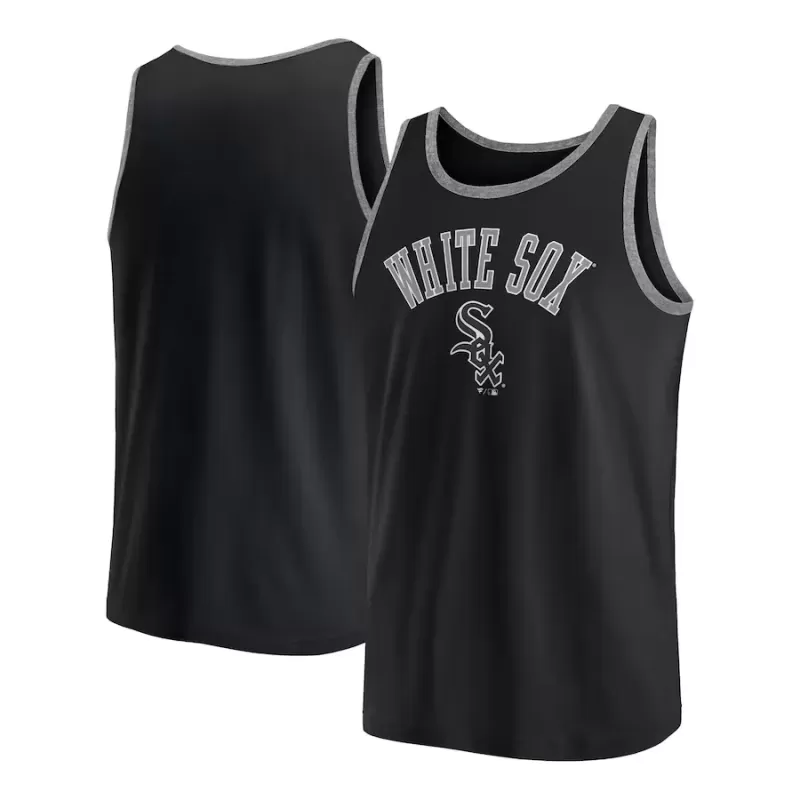 Men's Chicago White Sox Fanatics Black Bet Tank Top Men's Chicago White Sox Fanatics Black Bet Tank Top