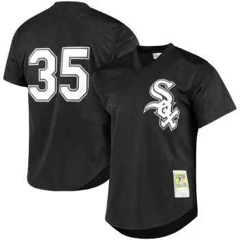 Men's Chicago White Sox Frank Thomas Mitchell & Ness Black Cooperstown Mesh Batting Practice Jersey Men's Chicago White Sox Frank Thomas Mitchell & Ness Black Cooperstown Mesh Batting Practice Jersey