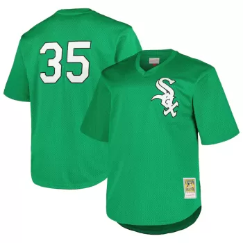 Men's Chicago White Sox Frank Thomas Profile Kelly Green Big & Tall Cooperstown Collection Mesh Batting Practice Jersey Men's Chicago White Sox Frank Thomas Profile Kelly Green Big & Tall Cooperstown Collection Mesh Batting Practice Jersey