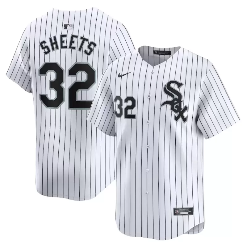 Men's Chicago White Sox Gavin Sheets Nike White Home Limited Player Jersey Men's Chicago White Sox Gavin Sheets Nike White Home Limited Player Jersey