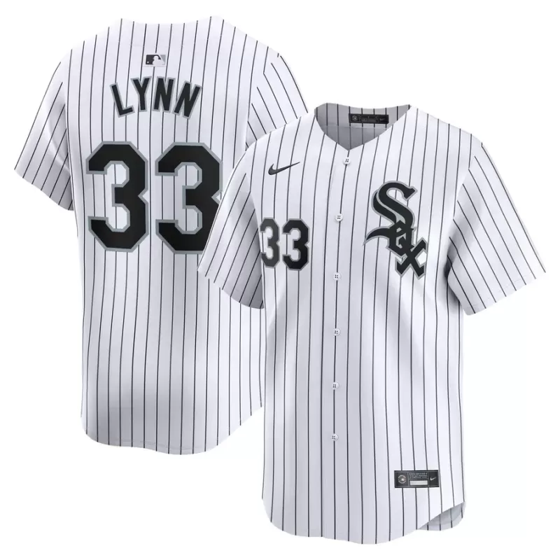 Men's Chicago White Sox Lance Lynn Nike White Home Limited Player Jersey Men's Chicago White Sox Lance Lynn Nike White Home Limited Player Jersey