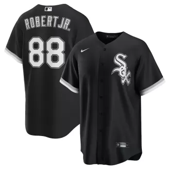 Men's Chicago White Sox Luis Robert Jr. Nike Black Alternate Replica Player Jersey Men's Chicago White Sox Luis Robert Jr. Nike Black Alternate Replica Player Jersey