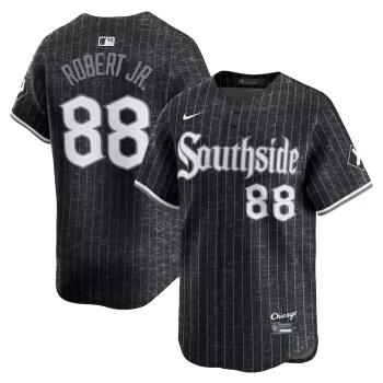 Men's Chicago White Sox Luis Robert Jr. Nike Black City Connect Limited Player Jersey Men's Chicago White Sox Luis Robert Jr. Nike Black City Connect Limited Player Jersey