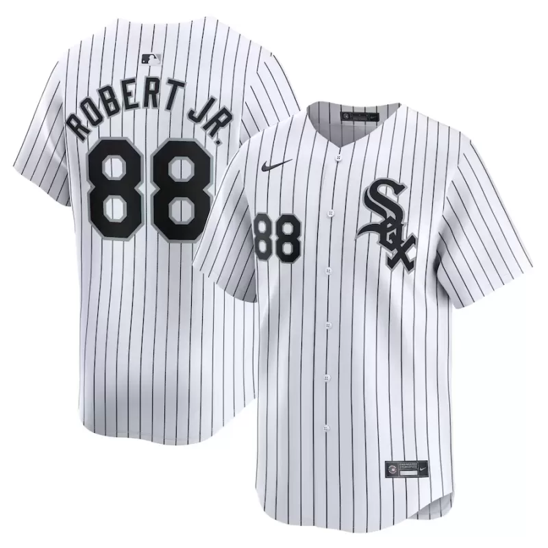 Men's Chicago White Sox Luis Robert Jr. Nike White Home Limited Player Jersey Men's Chicago White Sox Luis Robert Jr. Nike White Home Limited Player Jersey