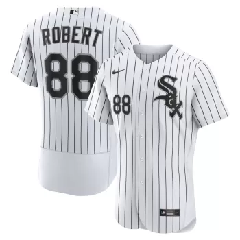 Men's Chicago White Sox Luis Robert Nike White/Black Home Authentic Player Jersey Men's Chicago White Sox Luis Robert Nike White/Black Home Authentic Player Jersey
