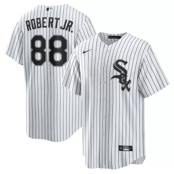 Men's Chicago White Sox Luis Robert Nike White Replica Player Name Jersey Men's Chicago White Sox Luis Robert Nike White Replica Player Name Jersey