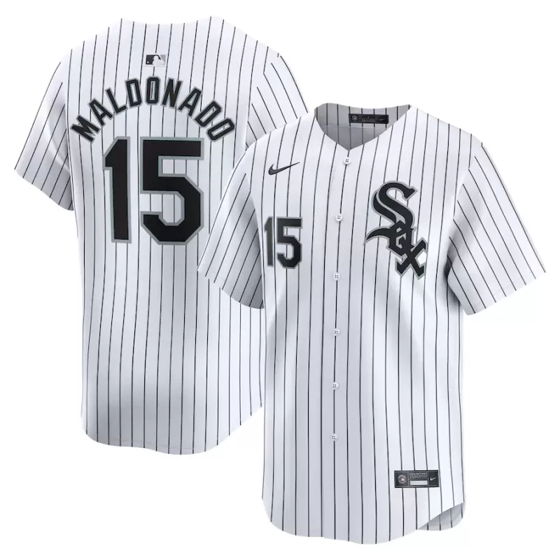 Men's Chicago White Sox Martín Maldonado Nike White Home Limited Player Jersey Men's Chicago White Sox Martín Maldonado Nike White Home Limited Player Jersey