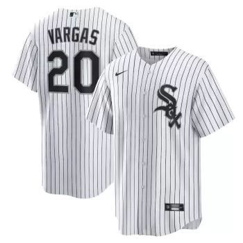 Men's Chicago White Sox Miguel Vargas Nike White Home Replica Jersey Men's Chicago White Sox Miguel Vargas Nike White Home Replica Jersey