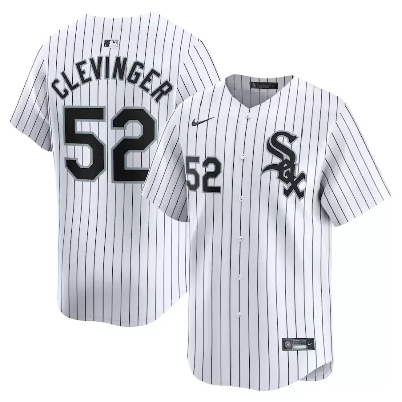 Men's Chicago White Sox Mike Clevinger Nike White Home Limited Player Jersey Men's Chicago White Sox Mike Clevinger Nike White Home Limited Player Jersey