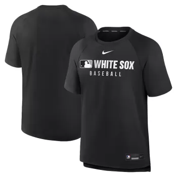 Men's Chicago White Sox Nike Black Authentic Collection Pregame Raglan Performance T-Shirt Men's Chicago White Sox Nike Black Authentic Collection Pregame Raglan Performance T-Shirt