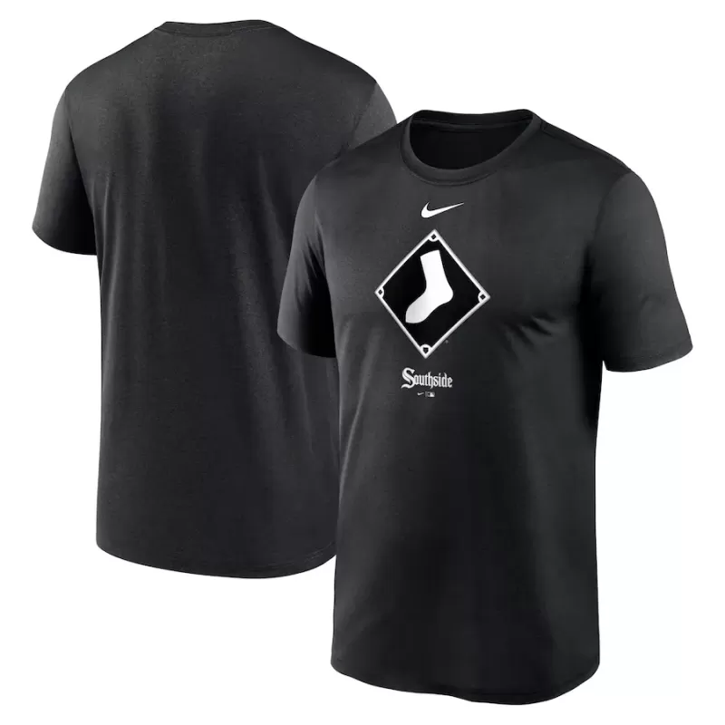 Men's Chicago White Sox Nike Black City Connect Logo T-Shirt Men's Chicago White Sox Nike Black City Connect Logo T-Shirt