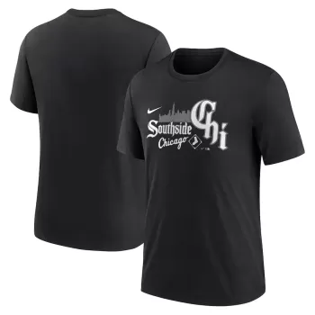 Men's Chicago White Sox Nike Black City Connect Tri-Blend T-Shirt Men's Chicago White Sox Nike Black City Connect Tri-Blend T-Shirt