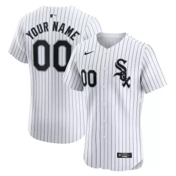 Men's Chicago White Sox Nike White Home Elite Custom Jersey