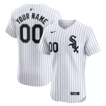 Men's Chicago White Sox Nike White Home Elite Custom Jersey Men's Chicago White Sox Nike White Home Elite Custom Jersey