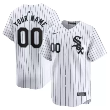 Men's Chicago White Sox Nike White Home Limited Custom Jersey Men's Chicago White Sox Nike White Home Limited Custom Jersey