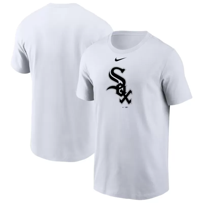 Men's Chicago White Sox Nike White Large Logo T-Shirt Men's Chicago White Sox Nike White Large Logo T-Shirt