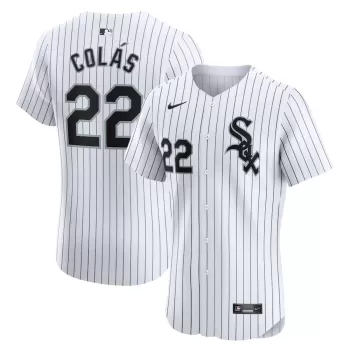 Men's Chicago White Sox Oscar Colas Nike White Home Elite Player Jersey Men's Chicago White Sox Oscar Colas Nike White Home Elite Player Jersey