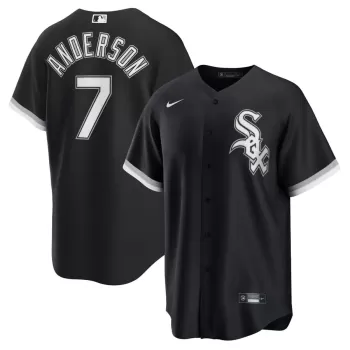 Men's Chicago White Sox Tim Anderson Nike Black Alternate Replica Player Jersey Men's Chicago White Sox Tim Anderson Nike Black Alternate Replica Player Jersey