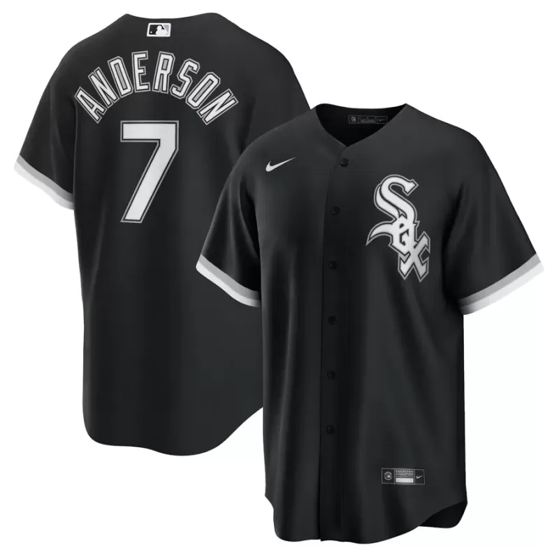 Men's Chicago White Sox Tim Anderson Nike Black Alternate Replica Player Jersey Men's Chicago White Sox Tim Anderson Nike Black Alternate Replica Player Jersey