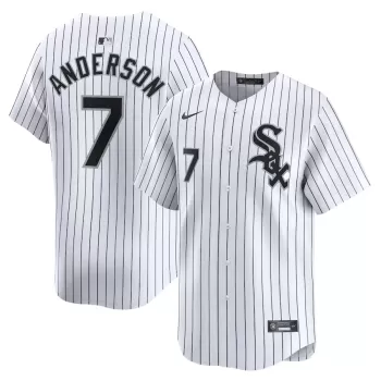 Men's Chicago White Sox Tim Anderson Nike White Home Limited Player Jersey Men's Chicago White Sox Tim Anderson Nike White Home Limited Player Jersey
