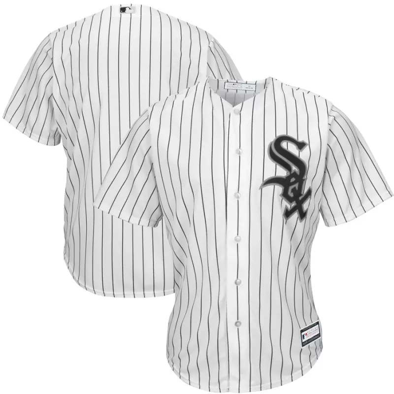 Men's Chicago White Sox White Big & Tall Replica Team Jersey Men's Chicago White Sox White Big & Tall Replica Team Jersey