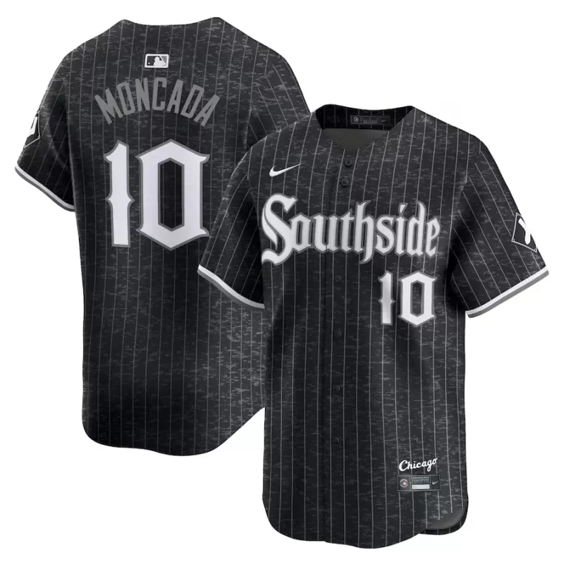 Men's Chicago White Sox Yoán Moncada Nike Black City Connect Retired Player Jersey Men's Chicago White Sox Yoán Moncada Nike Black City Connect Retired Player Jersey