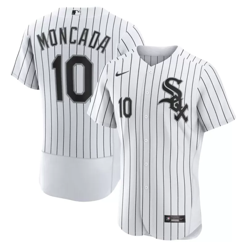Men's Chicago White Sox Yoan Moncada Nike White Home Authentic Player Jersey Men's Chicago White Sox Yoan Moncada Nike White Home Authentic Player Jersey