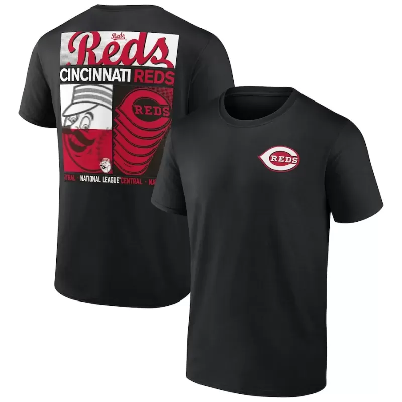 Men's Cincinnati Reds Black In Good Graces T-Shirt Men's Cincinnati Reds Black In Good Graces T-Shirt