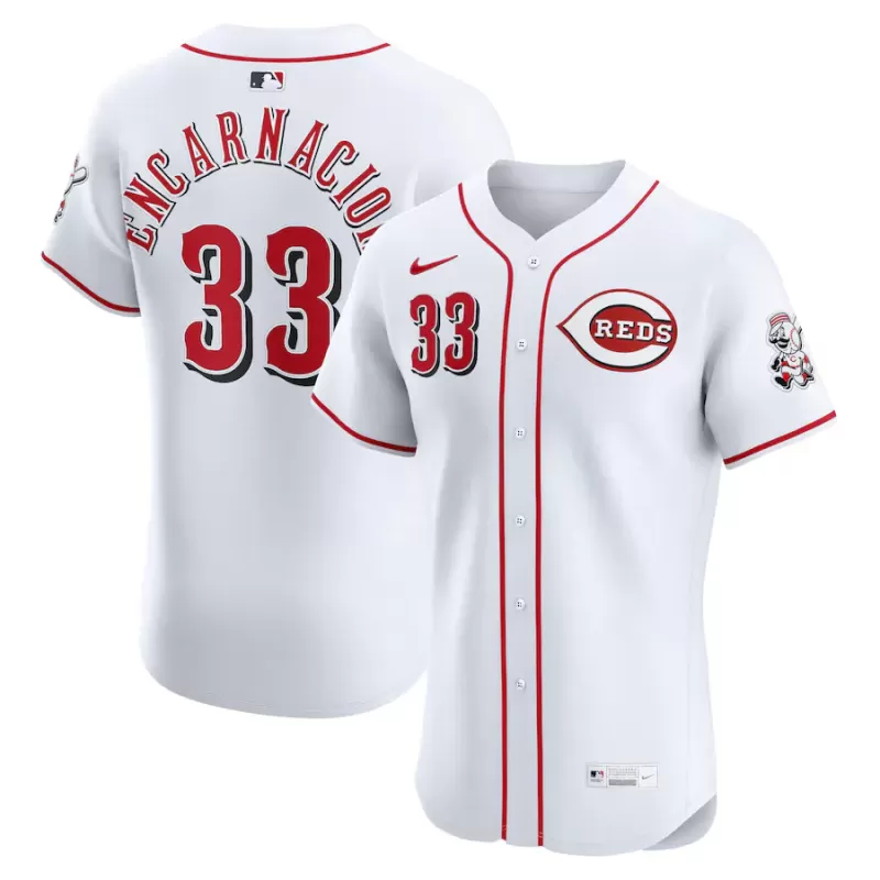 Men's Cincinnati Reds Christian Encarnacion-Strand Nike White Home Elite Jersey Men's Cincinnati Reds Christian Encarnacion-Strand Nike White Home Elite Jersey