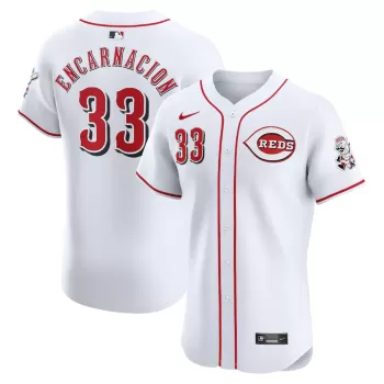 Men's Cincinnati Reds Christian Encarnacion-Strand Nike White Home Elite Player Jersey Men's Cincinnati Reds Christian Encarnacion-Strand Nike White Home Elite Player Jersey