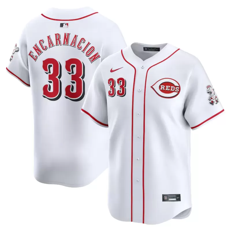 Men's Cincinnati Reds Christian Encarnacion-Strand Nike White Home Limited Player Jersey Men's Cincinnati Reds Christian Encarnacion-Strand Nike White Home Limited Player Jersey