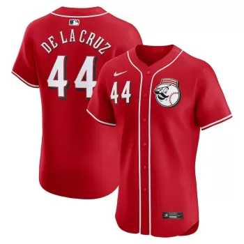 Men's Cincinnati Reds Elly De La Cruz Nike Red 2nd Alternate Elite Player Jersey Men's Cincinnati Reds Elly De La Cruz Nike Red 2nd Alternate Elite Player Jersey