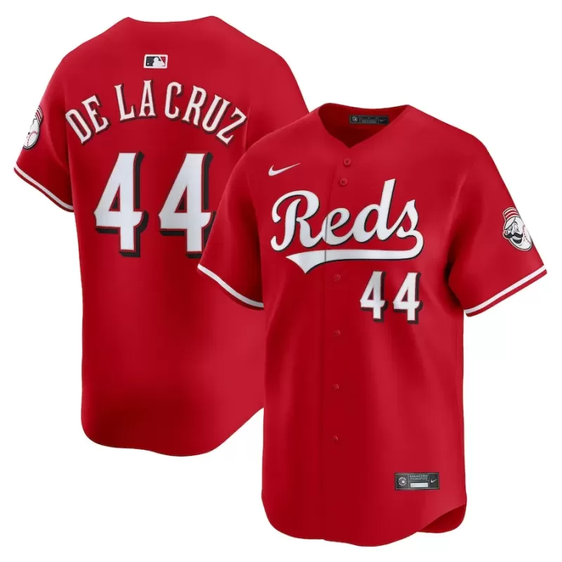 Men's Cincinnati Reds Elly De La Cruz Nike Red Alternate Limited Player Jersey Men's Cincinnati Reds Elly De La Cruz Nike Red Alternate Limited Player Jersey