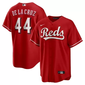 Men's Cincinnati Reds Elly De La Cruz Nike Red Alternate Replica Jersey Men's Cincinnati Reds Elly De La Cruz Nike Red Alternate Replica Jersey