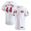 Men's Cincinnati Reds Elly De La Cruz Nike White Home Elite Player Jersey Men's Cincinnati Reds Elly De La Cruz Nike White Home Elite Player Jersey