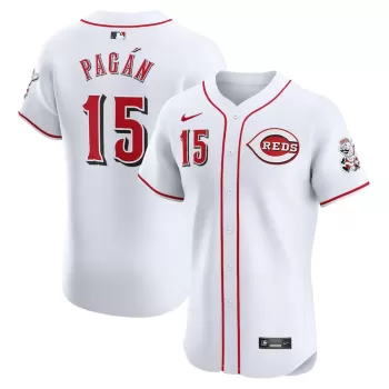 Men's Cincinnati Reds Emilio Pagan Nike White Home Elite Player Jersey Men's Cincinnati Reds Emilio Pagan Nike White Home Elite Player Jersey