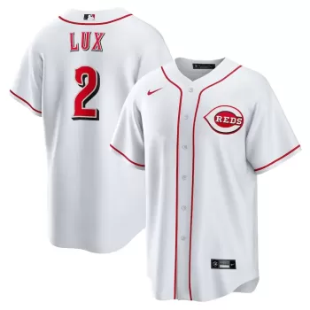Men's Cincinnati Reds Gavin Lux Nike White Home Replica Jersey Men's Cincinnati Reds Gavin Lux Nike White Home Replica Jersey