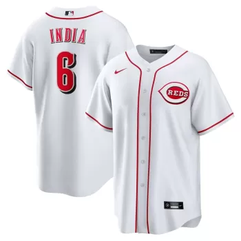 Men's Cincinnati Reds Jonathan India Nike White Replica Player Jersey Men's Cincinnati Reds Jonathan India Nike White Replica Player Jersey