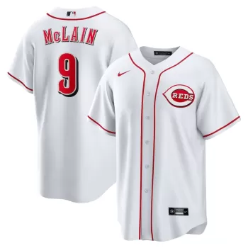 Men's Cincinnati Reds Matt McLain Nike White Home Replica Jersey Men's Cincinnati Reds Matt McLain Nike White Home Replica Jersey